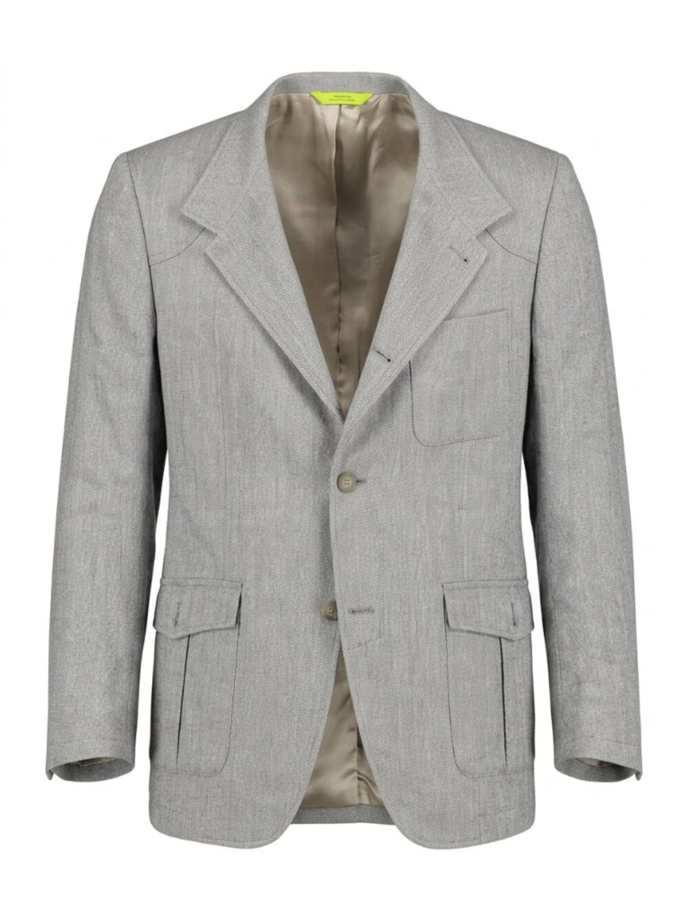 Circle of Gentlemen Malloghan Slim Fit Herringbone Blazer Gray Size 52 EU US 42